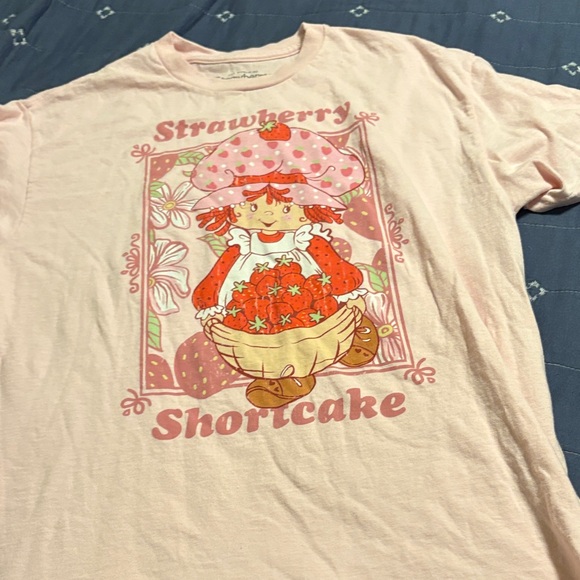 Strawberry Shortcake Tops - Strawberry Shortcake Women's Light Pink Graphic Tee